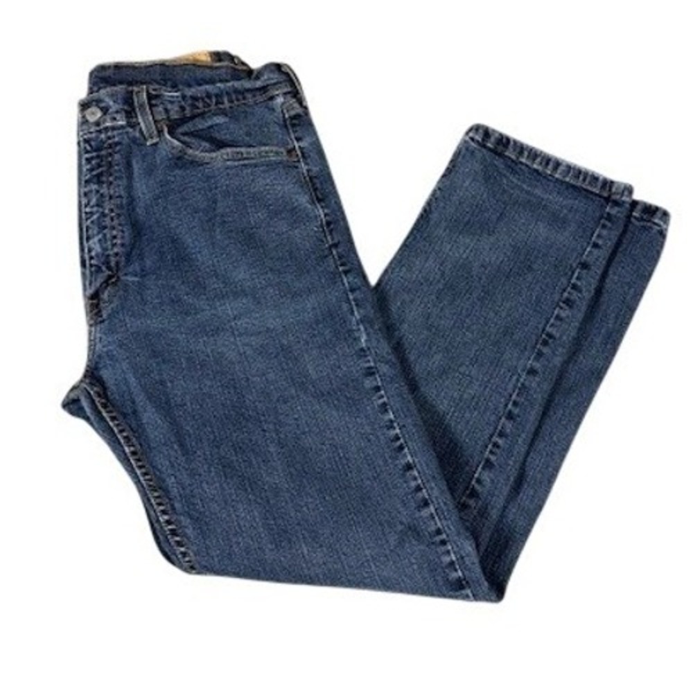 Levi's Jeans Mens 32x29 505‎ Regular Fit Straight Leg Medium Wash Blue Denim - Picture 2 of 9